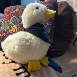White and Yellow Plush Aflac Duck Money Bank